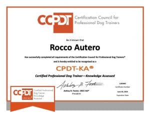 CPDT-KA certification document